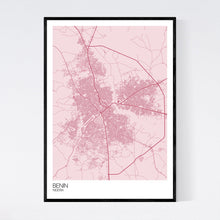 Load image into Gallery viewer, Benin City Map Print