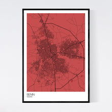 Load image into Gallery viewer, Benin City Map Print