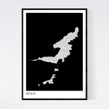 Load image into Gallery viewer, Bequia Island Map Print
