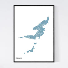 Load image into Gallery viewer, Bequia Island Map Print