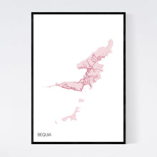 Load image into Gallery viewer, Bequia Island Map Print