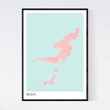 Load image into Gallery viewer, Bequia Island Map Print
