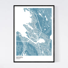 Load image into Gallery viewer, Bergen City Map Print