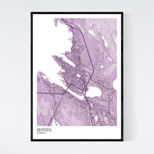 Load image into Gallery viewer, Bergen City Map Print