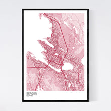 Load image into Gallery viewer, Bergen City Map Print