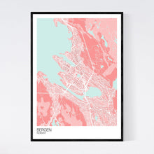 Load image into Gallery viewer, Bergen City Map Print