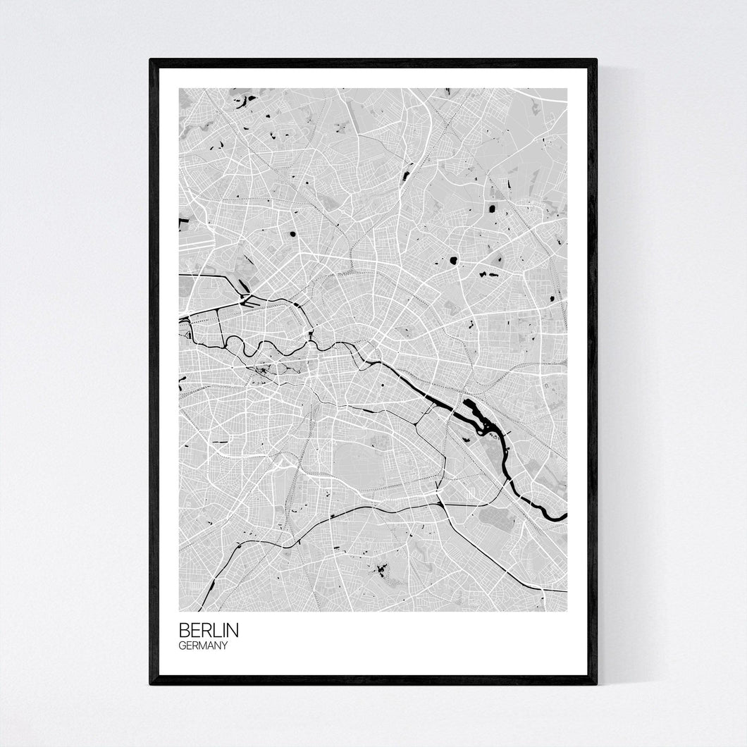 Berlin City Map Print