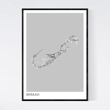 Load image into Gallery viewer, Bermuda Island Map Print
