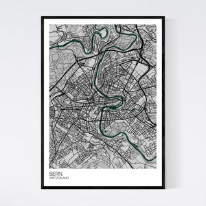 Bern City Map Print