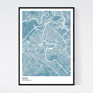 Bern City Map Print