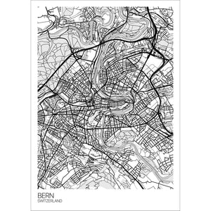 Map of Bern, Switzerland
