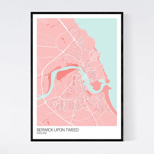 Load image into Gallery viewer, Berwick upon Tweed Town Map Print