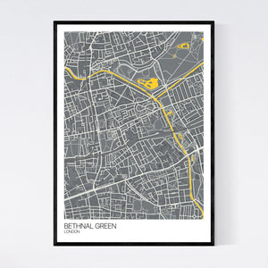 Bethnal Green Neighbourhood Map Print