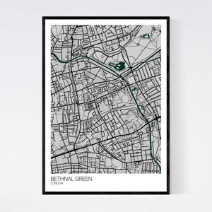 Bethnal Green Neighbourhood Map Print
