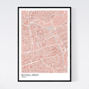 Bethnal Green Neighbourhood Map Print