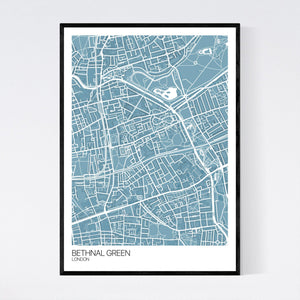 Bethnal Green Neighbourhood Map Print