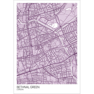 Map of Bethnal Green, London