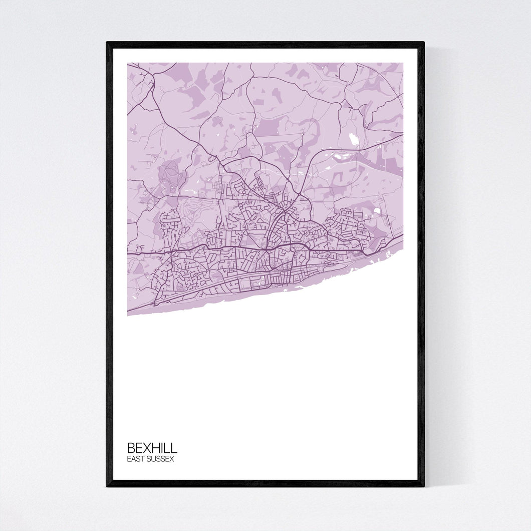 Map of Bexhill, East Sussex