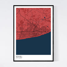 Load image into Gallery viewer, Bexhill Town Map Print