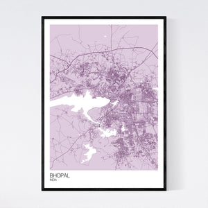 Bhopal City Map Print