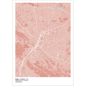 Map of Bielefeld, Germany