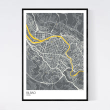 Load image into Gallery viewer, Bilbao City Map Print