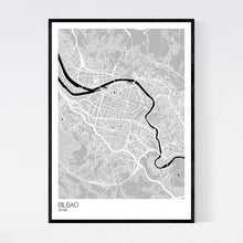 Load image into Gallery viewer, Bilbao City Map Print