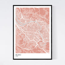 Load image into Gallery viewer, Bilbao City Map Print
