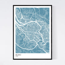 Load image into Gallery viewer, Bilbao City Map Print