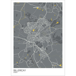 Map of Billericay, Essex