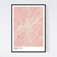 Load image into Gallery viewer, Birmingham City Map Print