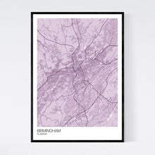 Load image into Gallery viewer, Birmingham City Map Print