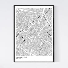 Load image into Gallery viewer, Birmingham City Centre City Map Print