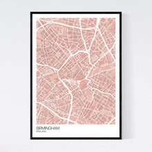 Load image into Gallery viewer, Birmingham City Centre City Map Print