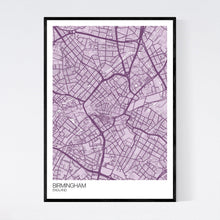 Load image into Gallery viewer, Birmingham City Centre City Map Print