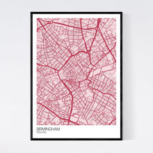 Load image into Gallery viewer, Map of Birmingham City Centre, England