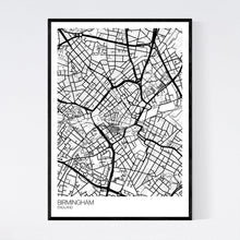 Load image into Gallery viewer, Birmingham City Centre City Map Print