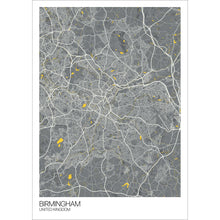 Load image into Gallery viewer, Map of Birmingham, United Kingdom