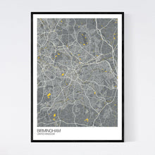 Load image into Gallery viewer, Map of Birmingham, United Kingdom