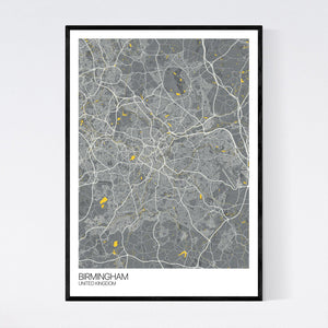 Map of Birmingham, United Kingdom