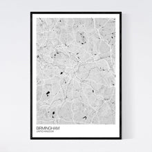 Load image into Gallery viewer, Birmingham City Map Print