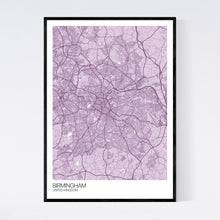 Load image into Gallery viewer, Birmingham City Map Print