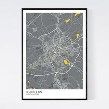 Load image into Gallery viewer, Blackburn City Map Print