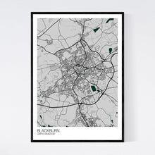 Load image into Gallery viewer, Blackburn City Map Print