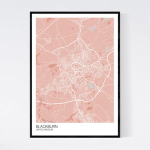 Map of Blackburn, United Kingdom
