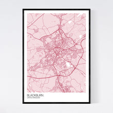 Load image into Gallery viewer, Blackburn City Map Print