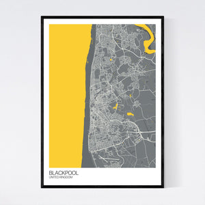 Map of Blackpool, United Kingdom