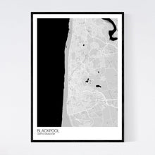Load image into Gallery viewer, Blackpool City Map Print