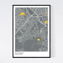 Load image into Gallery viewer, Bletchley City Map Print