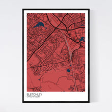 Load image into Gallery viewer, Bletchley City Map Print